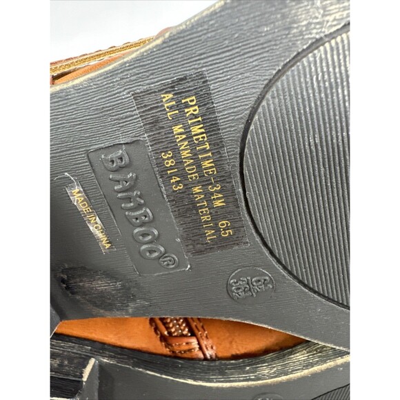 Bamboo Women's Size 6.5 Primetime Ankle Boot Faux Leather Upper Side Ankle Zip - Picture 13 of 13